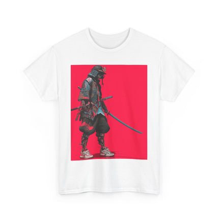 Samurai Unisex Heavy Cotton Tee "KAI" | Japanese Street Samurai Art T-shirt