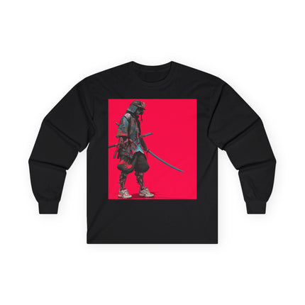 Samurai Unisex Ultra Cotton Long Sleeve Tee "KAI" | Bold Samurai Warrior Streetwear