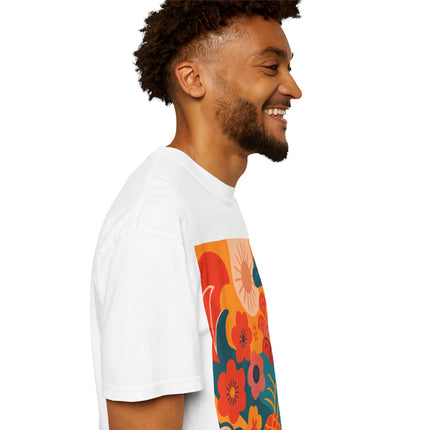 Japanese Art Unisex Garment-Dyed T-Shirt "Tokyo Brights" | Lively Japanese Abstract Art Tee