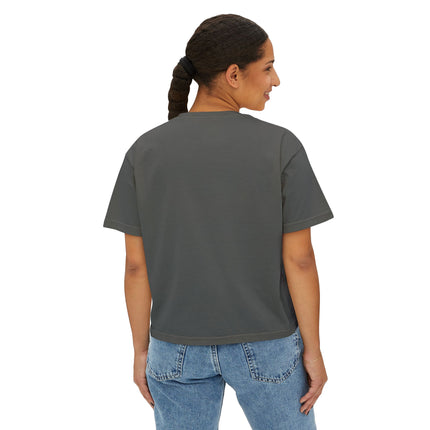 Mt.Fuji Women's Boxy Tee "Sunset Beats in Fuji Clouds" | Japanese Vaporwave Dreamwear