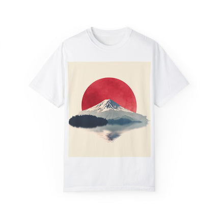 Mt. Fuji Unisex Garment-Dyed T-Shirt | Mountain Sunset Design