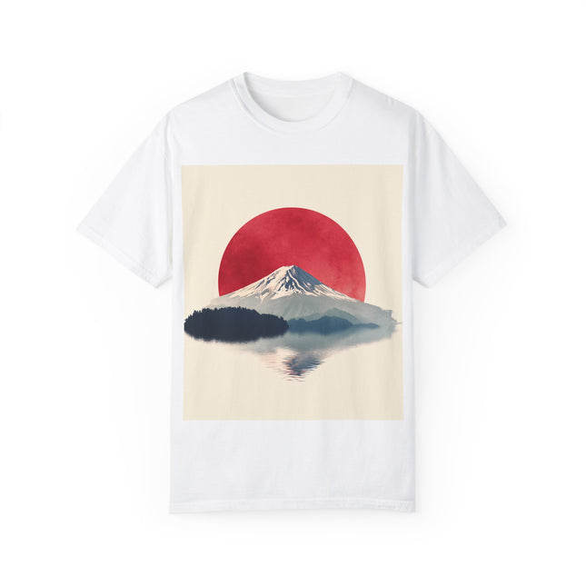 Mt. Fuji Unisex Garment-Dyed T-Shirt | Mountain Sunset Design