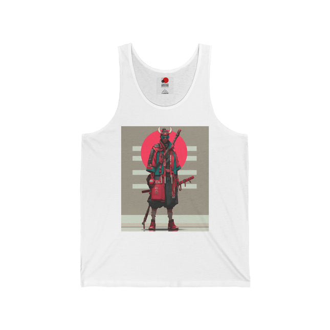 Samurai Unisex Jersey Tank Top | Modern Japanese Streetwear