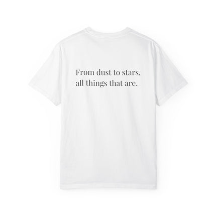 Kanji Yojijukugo Unisex Garment-Dyed T-shirt "森羅万象 – shinrabansho" | Everything in existence
