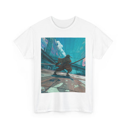 Samurai Unisex Heavy Cotton Tee "Shippu" | Futuristic Fast Blade Streetwear Shirt