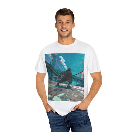 Samurai Unisex Garment-Dyed T-shirt "Shippu" | Japanese Speed Samurai Design Tee