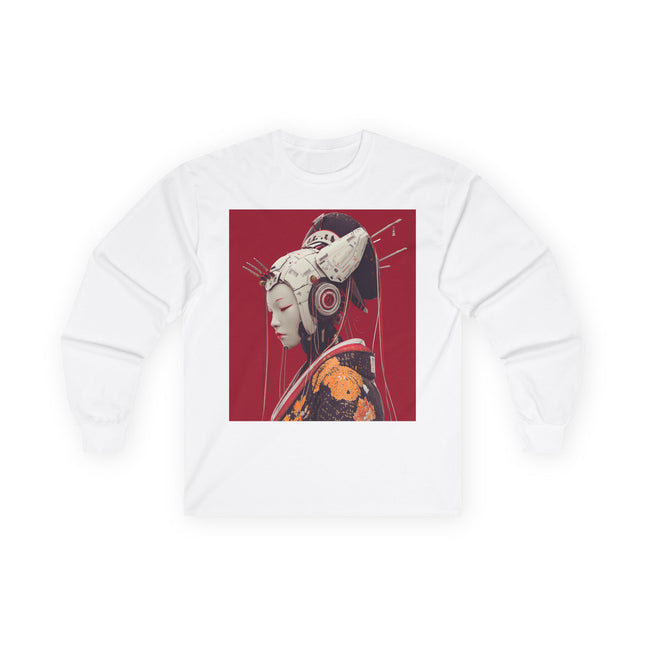 Geisha Unisex Ultra Cotton Long Sleeve Tee | Cyber Geisha Streetwear Shirt