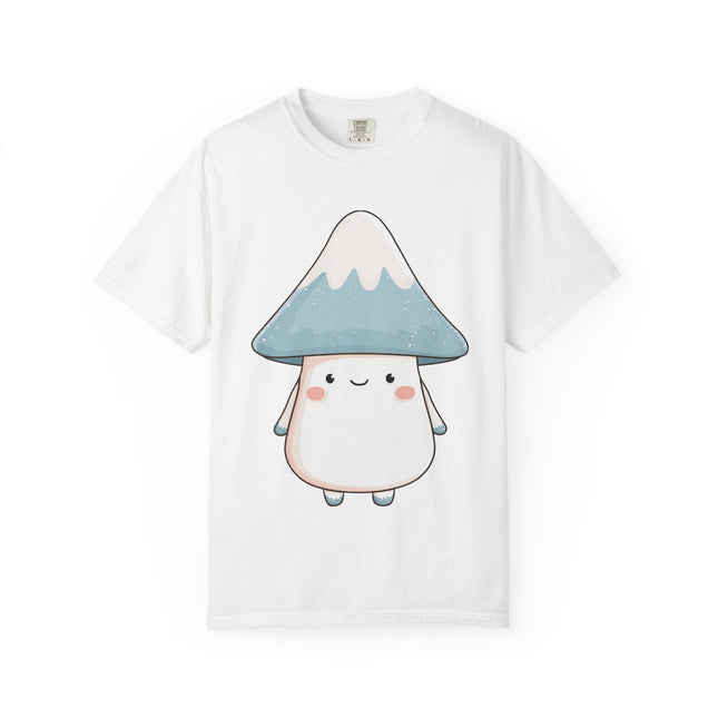 "Fujitake-chan" Unisex Garment-Dyed T-shirt | Cute Mt. Fuji Mushroom Spirit Character Tee