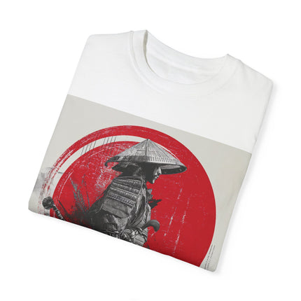 Samurai Unisex Garment-Dyed T-shirt "RAI" | Vintage Samurai Design T-shirt