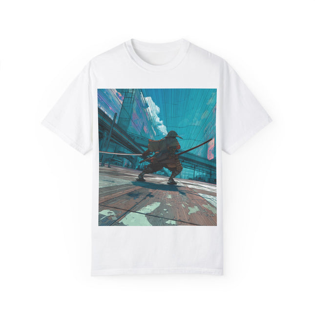 Samurai Unisex Garment-Dyed T-shirt | Japanese Speed Samurai Design Tee