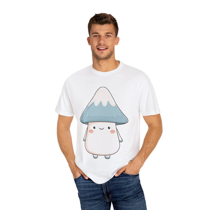 "Fujitake-chan" Unisex Garment-Dyed T-shirt | Cute Mt. Fuji Mushroom Spirit Character Tee
