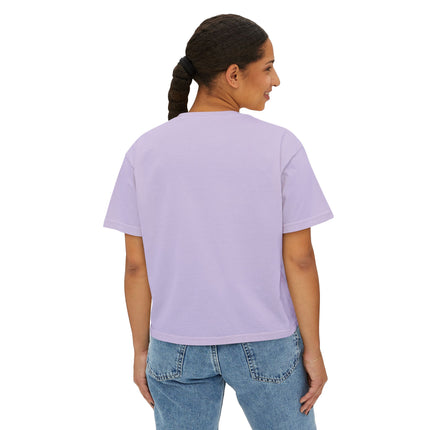 Mt.Fuji Women's Boxy Tee "Sunset Beats in Fuji Clouds" | Japanese Vaporwave Dreamwear