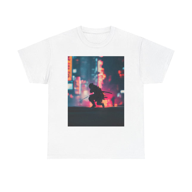 Ninja Unisex Heavy Cotton Tee | Cyberpunk Japanese Streetwear