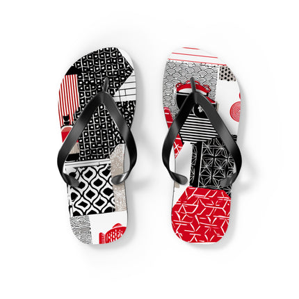 Japanese Pattern Flip Flops | Traditional Aesthetic with Everyday Comfort