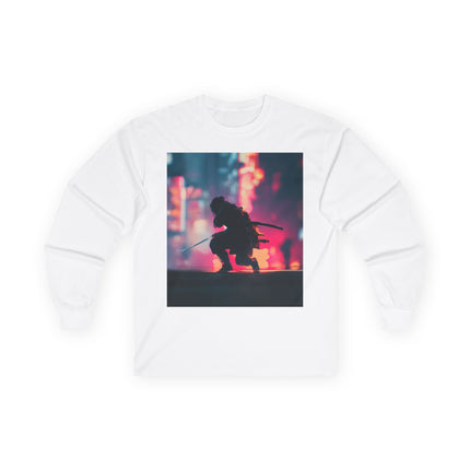Ninja Unisex Ultra Cotton Long Sleeve Tee | Cyberpunk Tokyo Street Style
