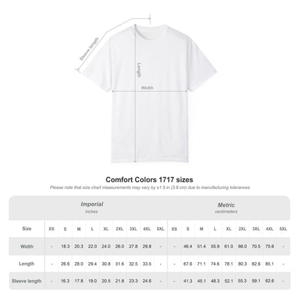Japanese Art Unisex Garment-Dyed T-Shirt "Secret Garden Harmony" | Tranquil Japanese Abstract Art Tee