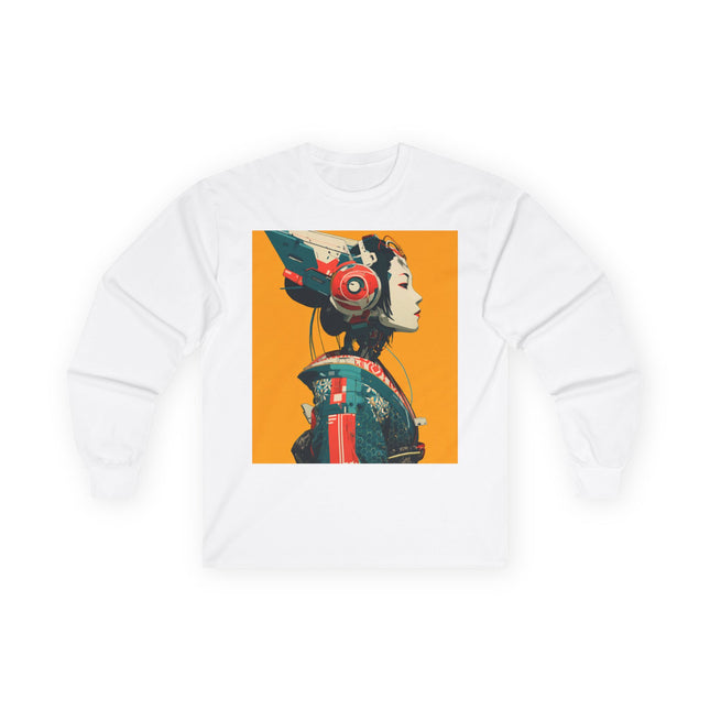 Geisha Unisex Ultra Cotton Long Sleeve Tee | Japanese Cyber Geisha Streetwear