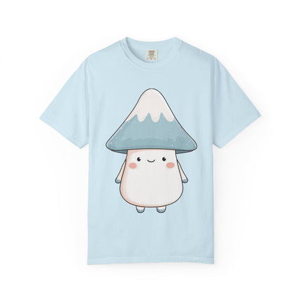 "Fujitake-chan" Unisex Garment-Dyed T-shirt | Cute Mt. Fuji Mushroom Spirit Character Tee