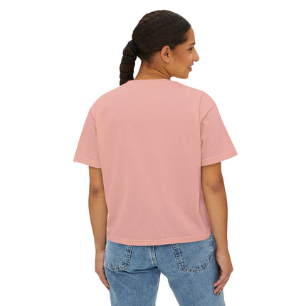 Mt.Fuji Women's Boxy Tee "Dancing Starlight Over Tokyo" | Lo-Fi Dreamcore Girl Tee