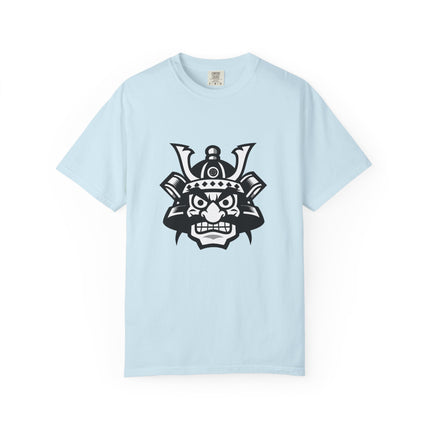 Samurai Unisex Garment-Dyed T-shirt "SHOGUN" | Cute & Bold Japanese Warrior Face Logo Tee