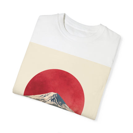 Mt.Fuji Unisex Garment-Dyed T-Shirt "The Japan" | Mountain Sunset Design