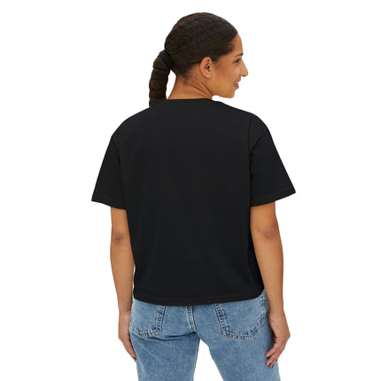 Mt.Fuji Women's Boxy Tee "Sunset Beats in Fuji Clouds" | Japanese Vaporwave Dreamwear