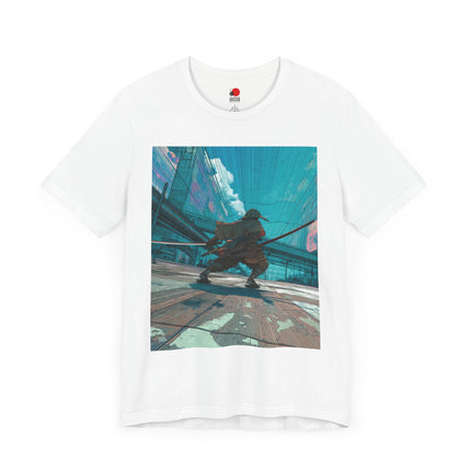 Samurai Unisex Jersey Short Sleeve Tee "Shippu" | Futuristic Fast Blade Streetwear Shirt
