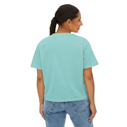 Mt.Fuji Women's Boxy Tee "Sunset Beats in Fuji Clouds" | Japanese Vaporwave Dreamwear