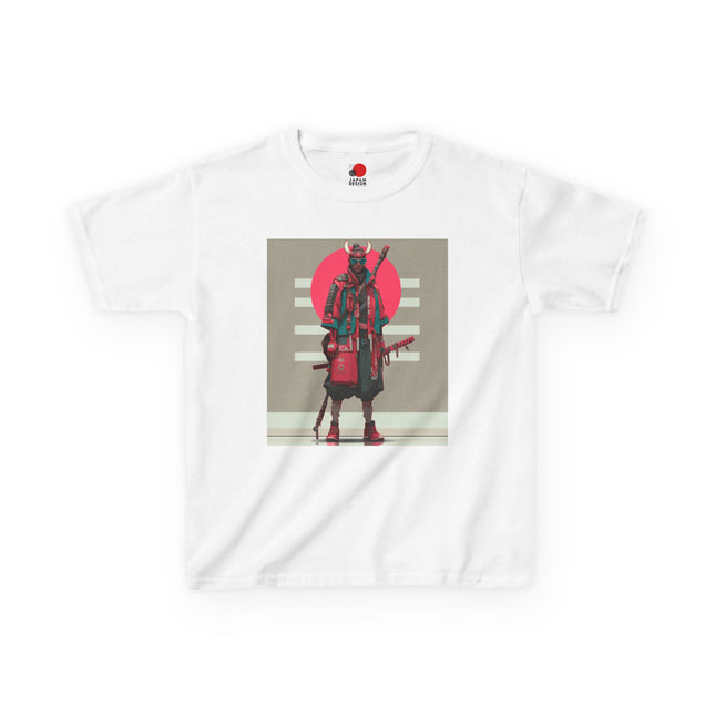 Samurai Kids Heavy Cotton™ Tee "SAN" | Neo-Traditional Warrior Style for Kids