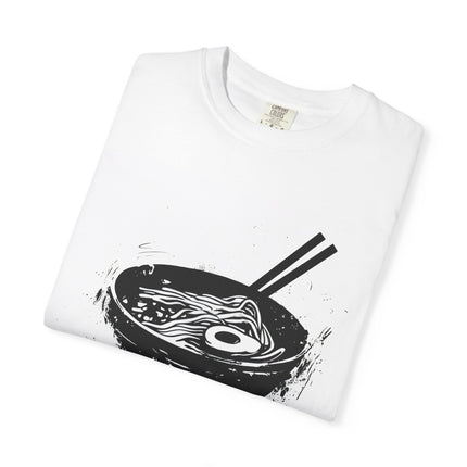 Ramen Unisex Garment-Dyed T-shirt "RAMEN LOVER" | Japanese Noodle Ink Art Tee