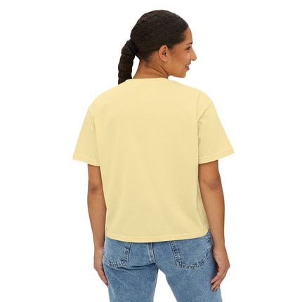 Mt.Fuji Women's Boxy Tee "Dancing Starlight Over Tokyo" | Lo-Fi Dreamcore Girl Tee