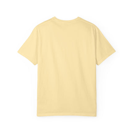Japanese Sake Unisex Garment-Dyed T-shirt "SAKE LOVER" | Bold Hand-Drawn Bottle Graphic