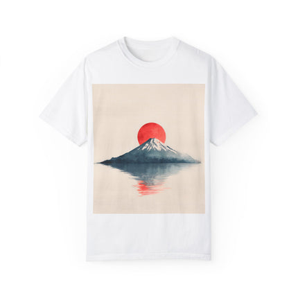 Mt. Fuji Unisex Garment-Dyed T-Shirt | Mountain Sunset Reflection
