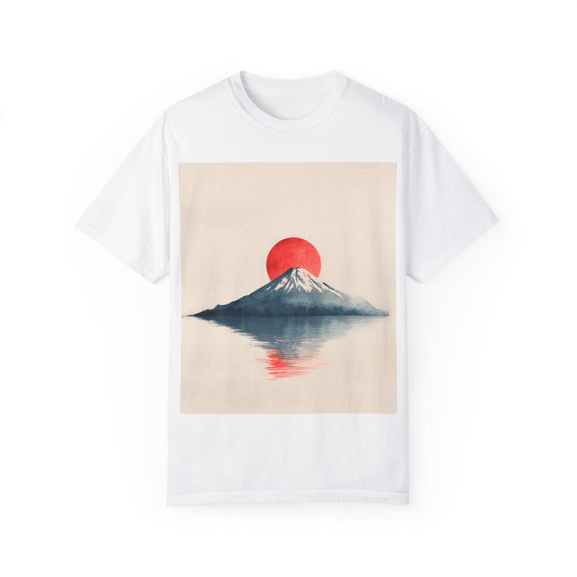 Mt. Fuji Unisex Garment-Dyed T-Shirt | Mountain Sunset Reflection