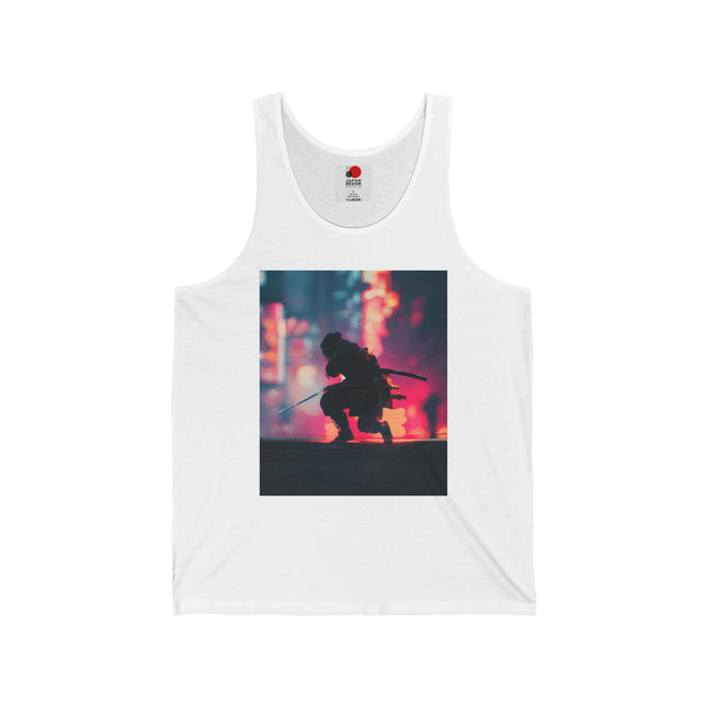 Ninja Unisex Jersey Tank Top | Cyberpunk Ninja Sleeveless Shirt