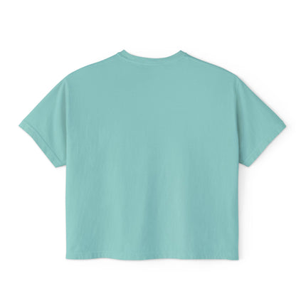 Mt.Fuji Women's Boxy Tee "Sunset Beats in Fuji Clouds" | Japanese Vaporwave Dreamwear
