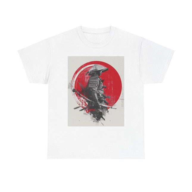 Samurai Unisex Heavy Cotton Tee "RAI" | Japanese Samurai Bushido Graphic Shirt