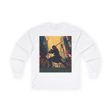 Ninja Unisex Ultra Cotton Long Sleeve Tee | Japanese Modern Art Tee