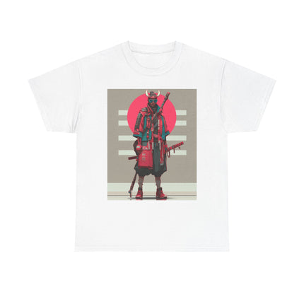 Samurai Unisex Heavy Cotton Tee | Japanese Samurai Street Graphic Tee