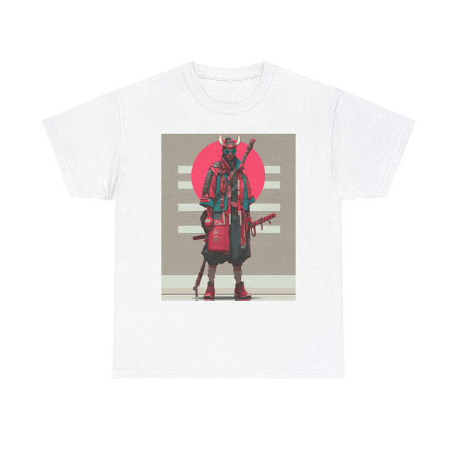Samurai Unisex Heavy Cotton Tee | Japanese Samurai Street Graphic Tee