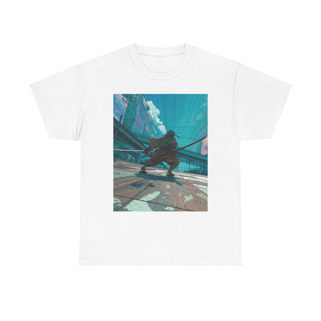 Samurai Unisex Heavy Cotton Tee | Futuristic Fast Blade Streetwear