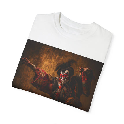 Kabuki Unisex Garment-Dyed T-shirt "Kabuki Spirit" | Theatrical Elegance in Japanese Style