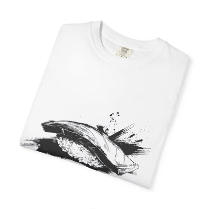 SUSHI Unisex Garment-Dyed T-shirt "SUSHI LOVER" | Japanese Nigiri Brush Art Tee