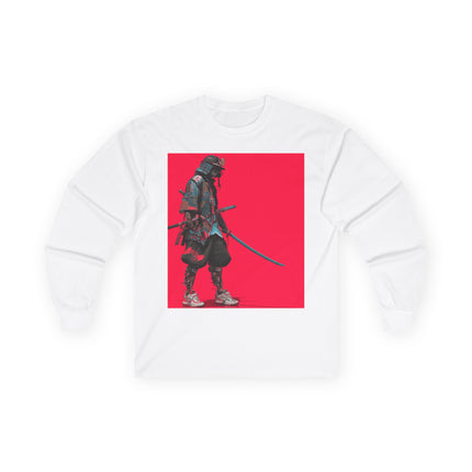 Samurai Unisex Ultra Cotton Long Sleeve Tee | Japanese Modern Art Tee
