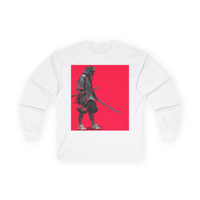 Samurai Unisex Ultra Cotton Long Sleeve Tee | Japanese Modern Art Tee