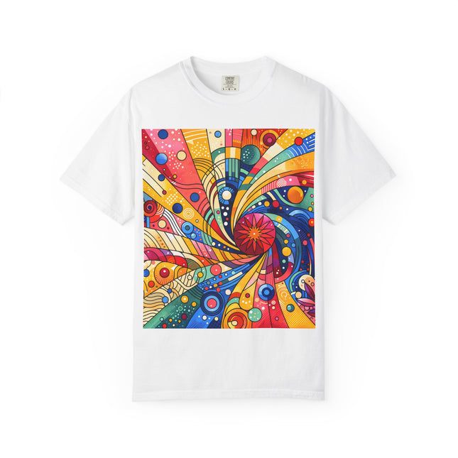 Japanese Art Unisex Garment-Dyed T-Shirt | Vibrant Japanese Abstract Art Tee