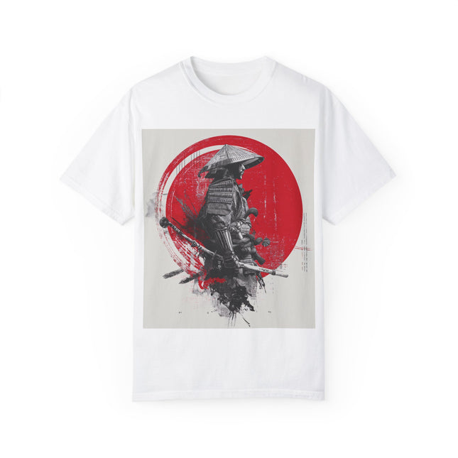 Samurai Unisex Garment-Dyed T-shirt | Vintage Samurai Design T-shirt