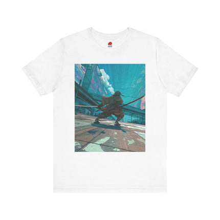 Samurai Unisex Short Sleeve Tee | Futuristic Blade Style