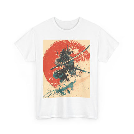 Samurai Unisex Heavy Cotton Tee "ZAN" | Bold Samurai Graphic T-Shirt