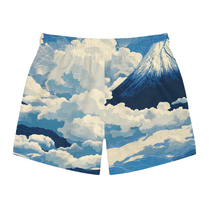 Swim Trunks "Mt. Fuji in the Clouds" | Japanese Art Style Beachwear